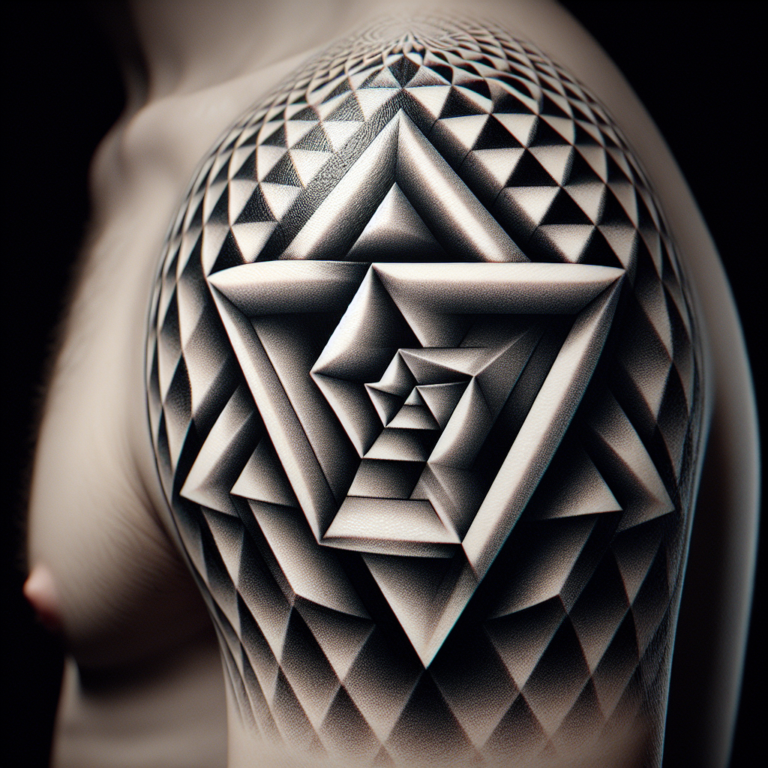 Ink Illusions: The Art of the Penrose Triangle Tattoo
